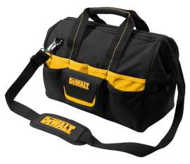 CLC DG5543 Tradesman's Tool Bag, 16 in W, 8 in D, 16 in H, 33-Pocket, Polyester, Black/Yellow