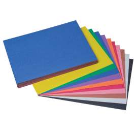 SunWorks Construction Paper, 10 Assorted Colors, 9" x 12", 100 Sheets