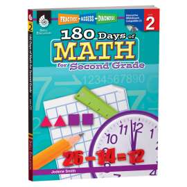 Shell Education 180 Days of Math Book, Grade 2
