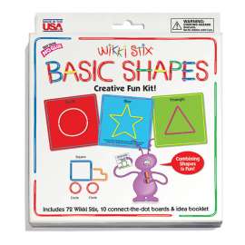 Wikki Stix Basic Shapes Cards Kit, 10 Cards/72 Wikki Stix